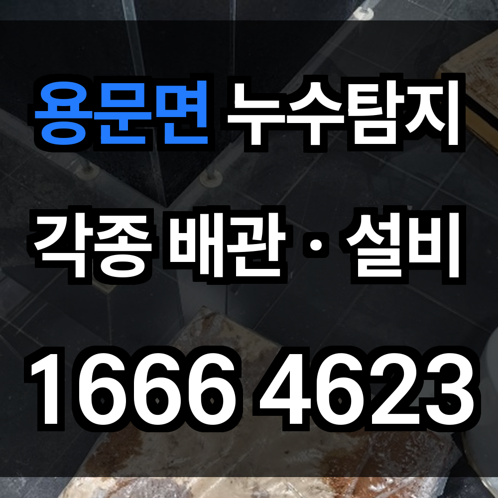 용문면 누수탐지
