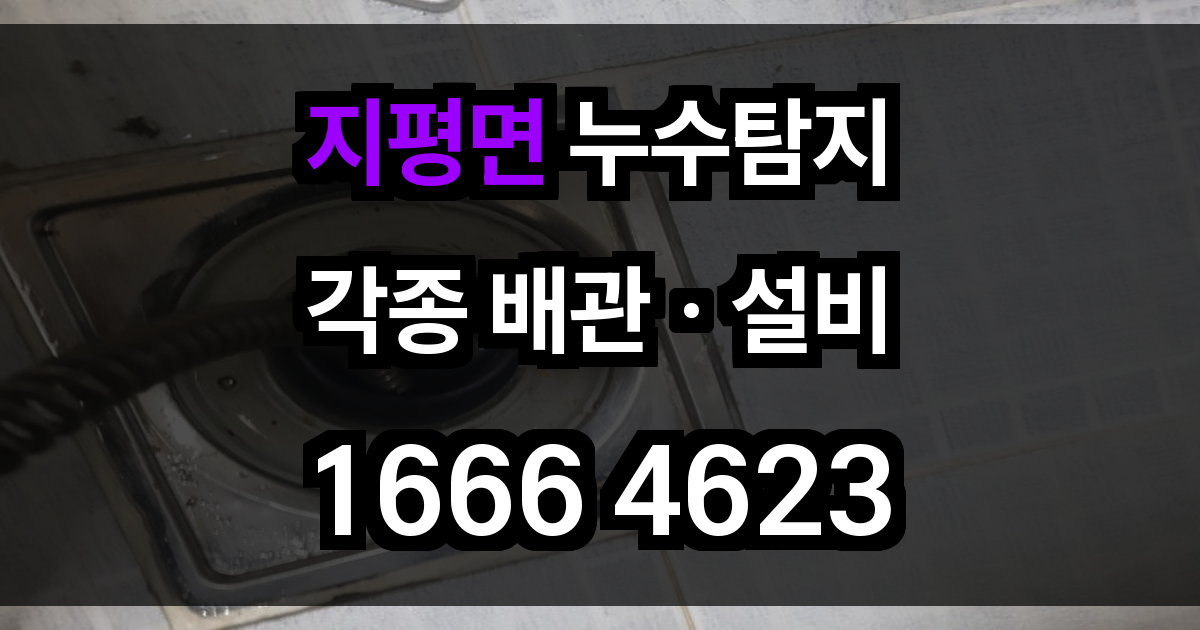 지평면 누수탐지