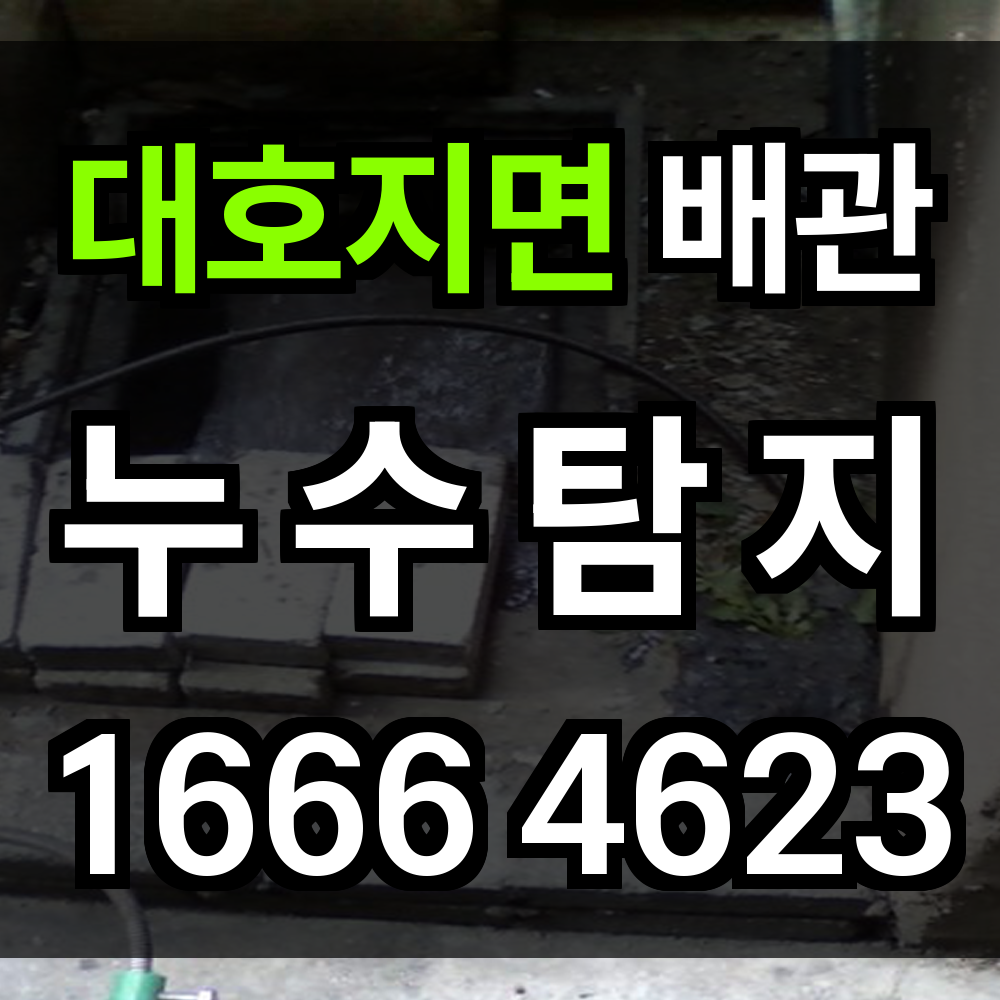 대호지면 누수탐지