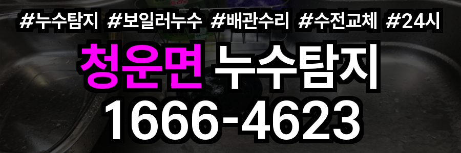 청운면 누수탐지