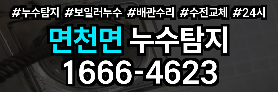 면천면 누수탐지