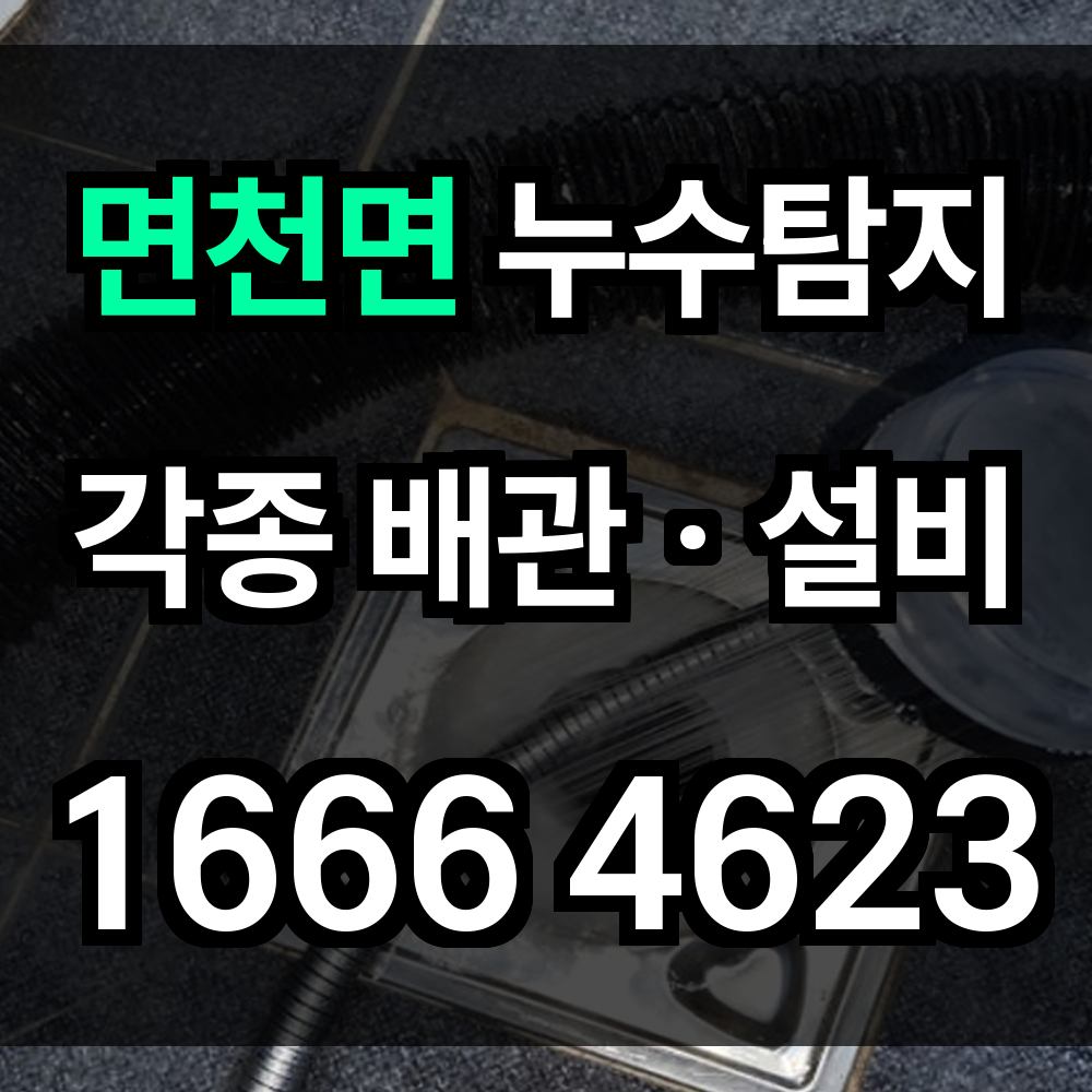 면천면 누수탐지