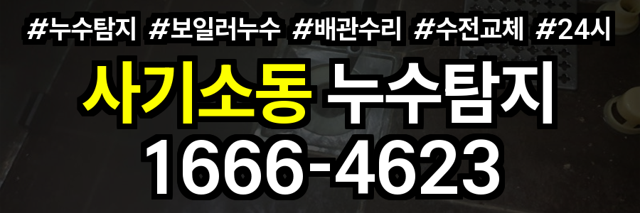 사기소동 누수탐지