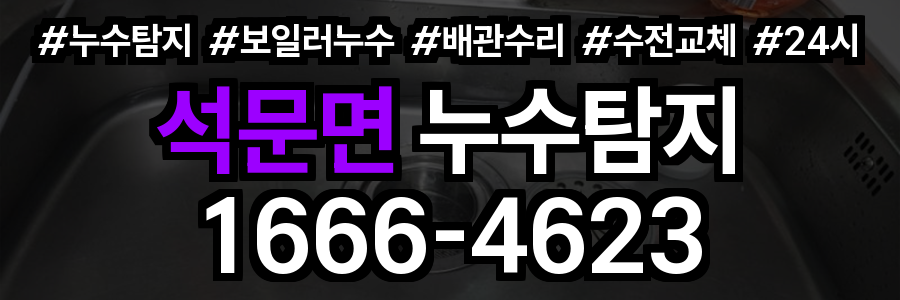 석문면 누수탐지