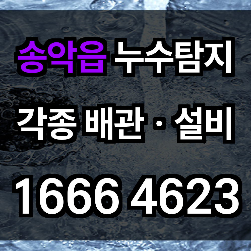 송악읍 누수탐지
