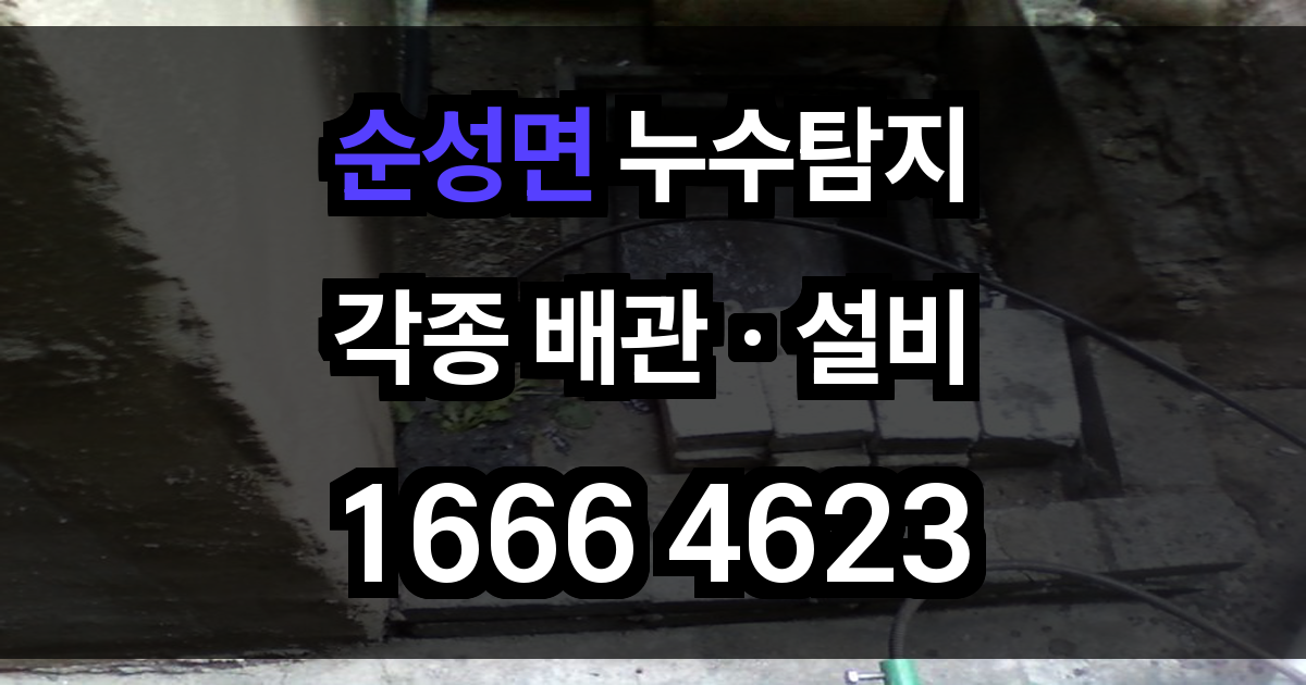 순성면 누수탐지