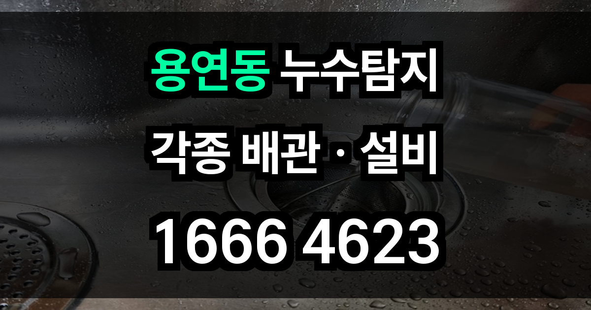 용연동 누수탐지