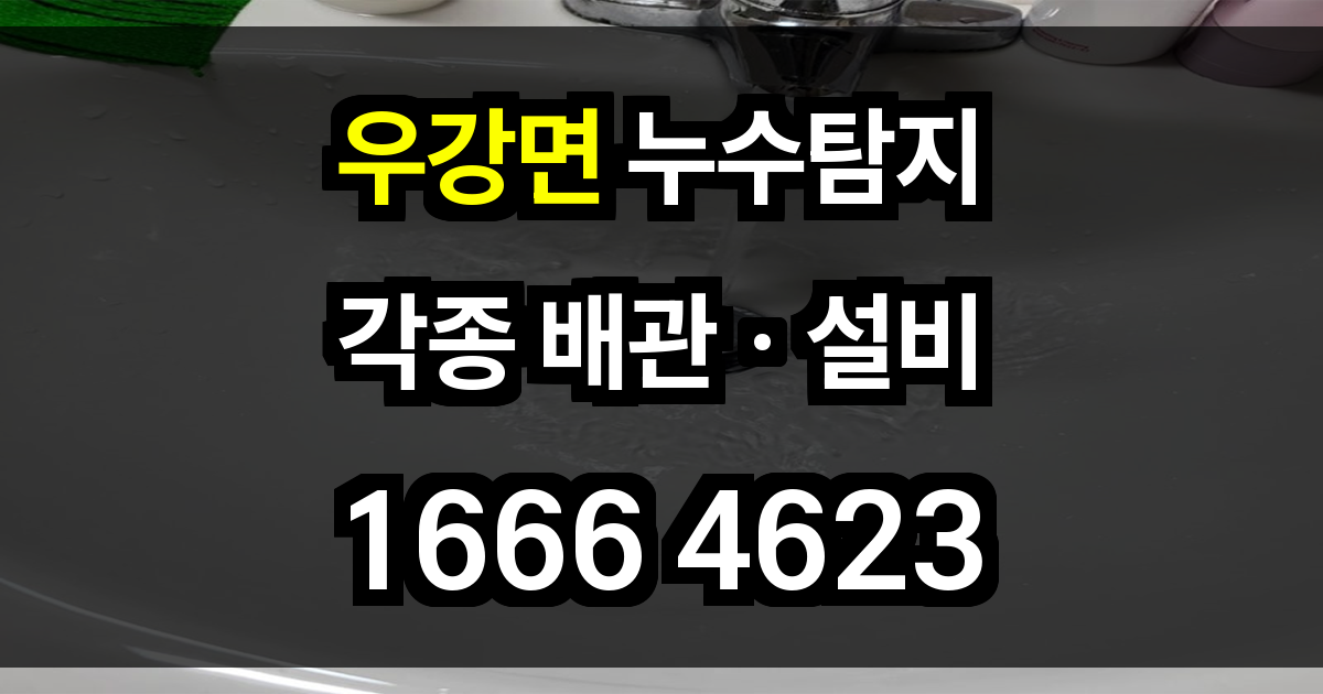 우강면 누수탐지