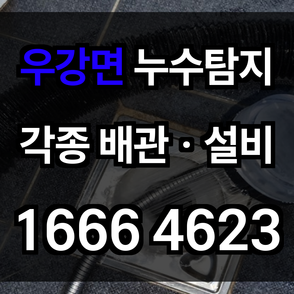 우강면 누수탐지