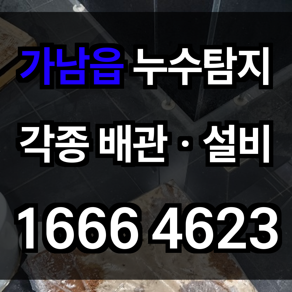 가남읍 누수탐지