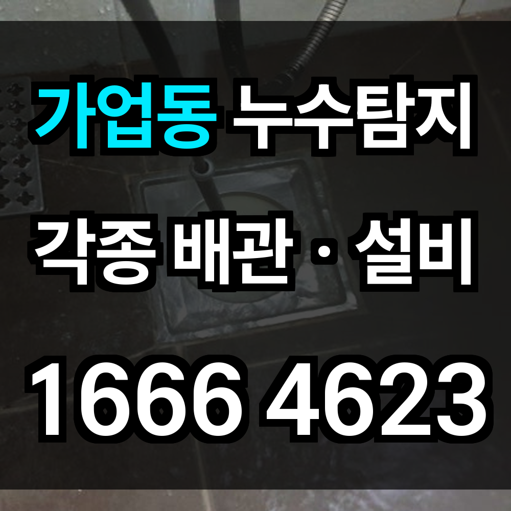 가업동 누수탐지