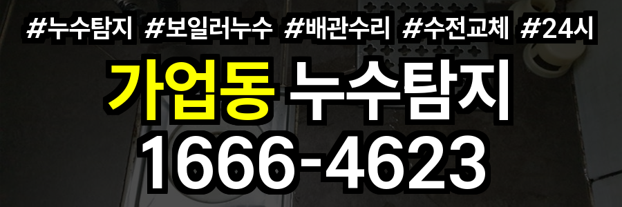 가업동 누수탐지