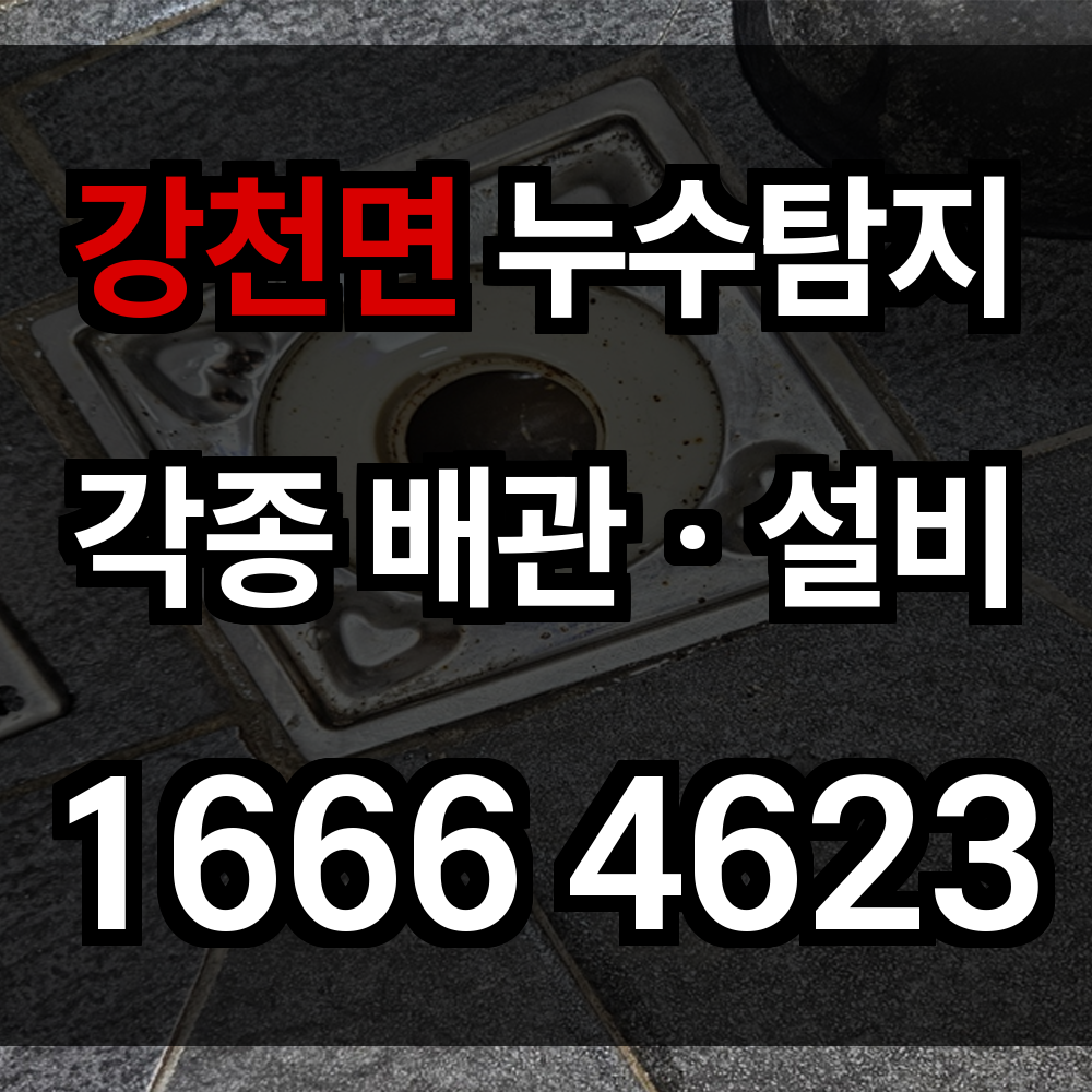 강천면 누수탐지