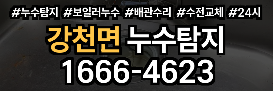 강천면 누수탐지
