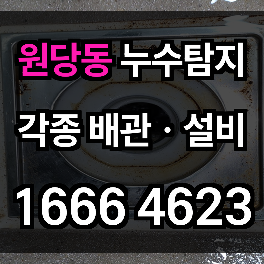 원당동 누수탐지