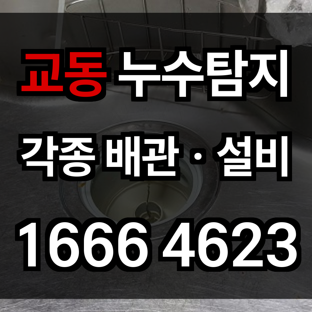 교동 누수탐지