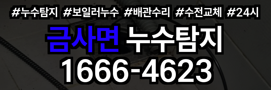 금사면 누수탐지