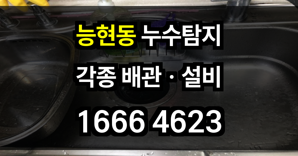 능현동 누수탐지