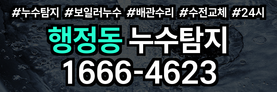 행정동 누수탐지