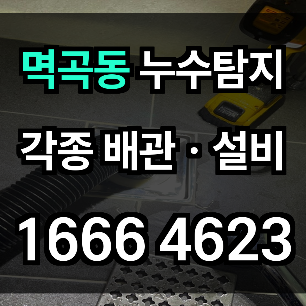 멱곡동 누수탐지