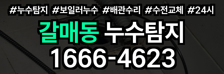 갈매동 누수탐지