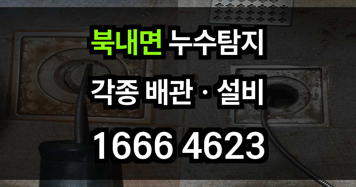 북내면 누수탐지