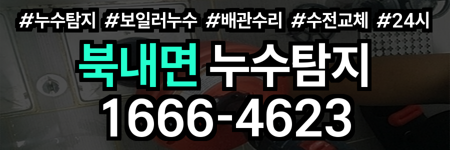 북내면 누수탐지
