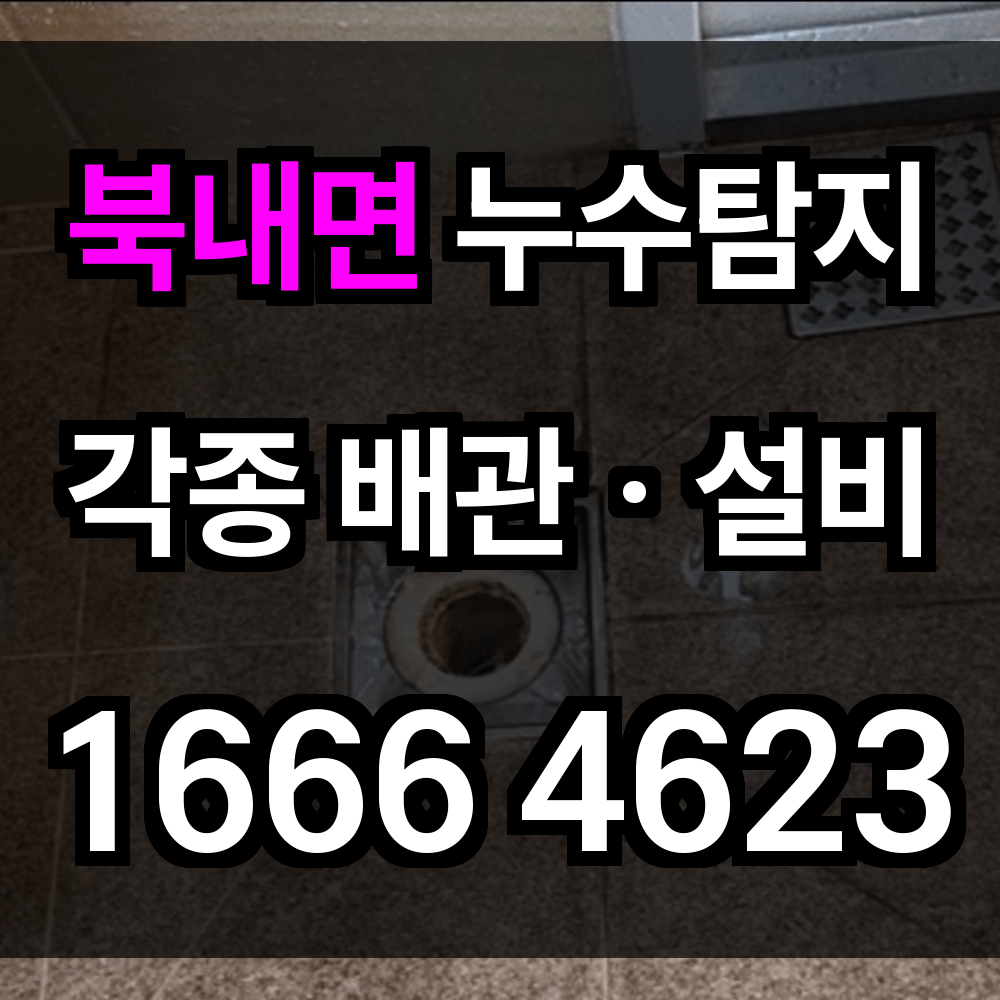 북내면 누수탐지