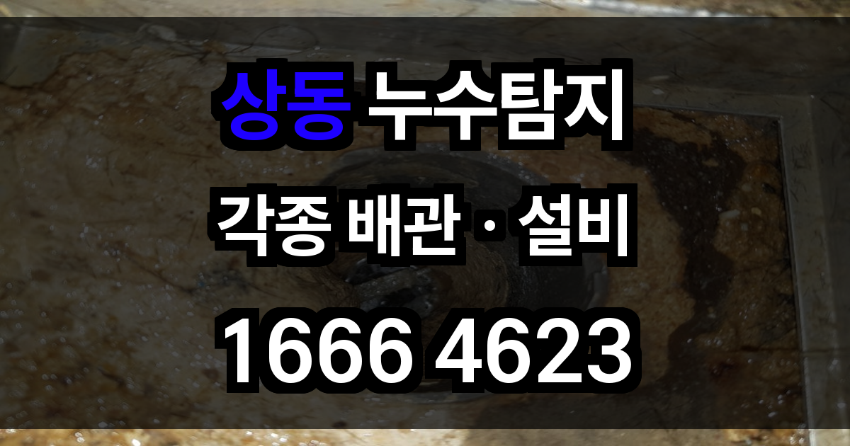 상동 누수탐지
