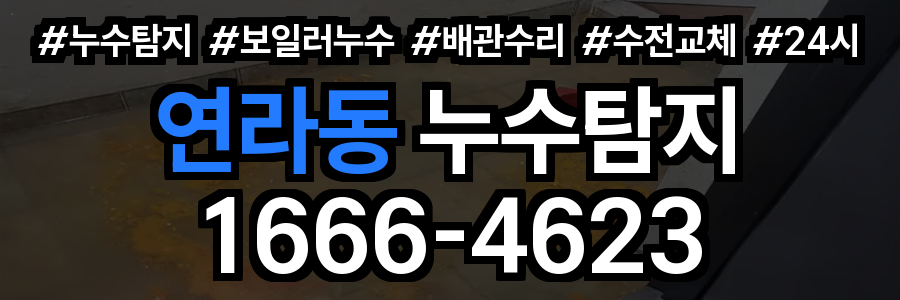 연라동 누수탐지