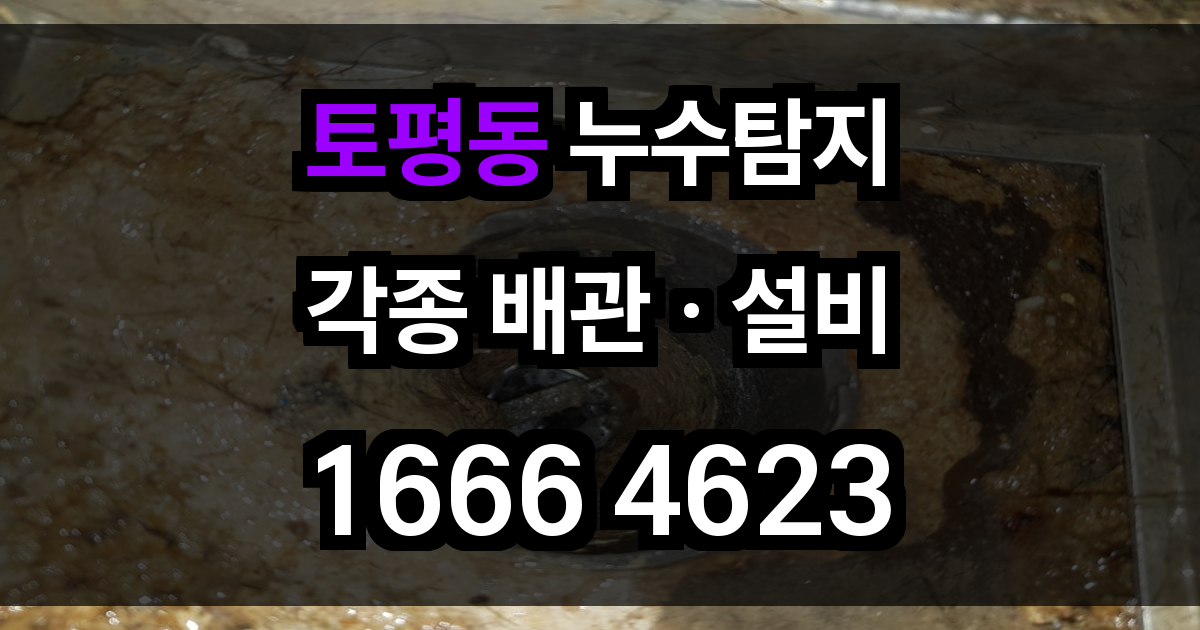 토평동 누수탐지