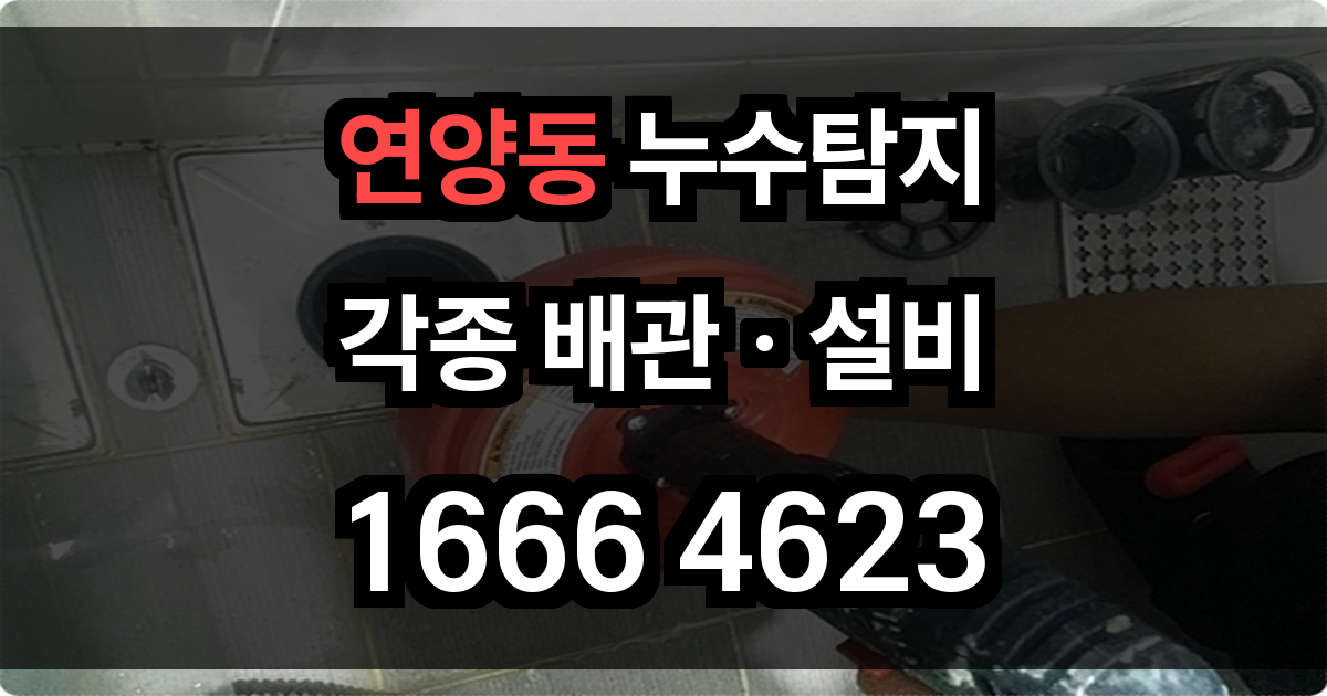 연양동 누수탐지