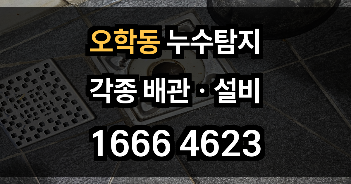 오학동 누수탐지