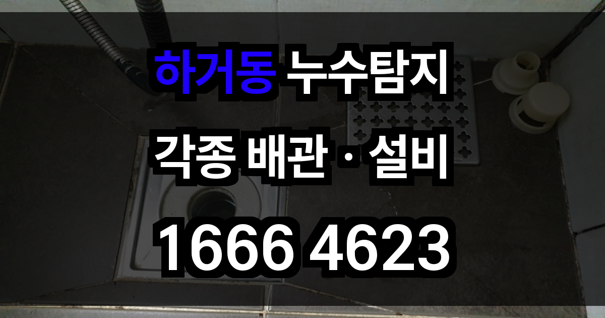 하거동 누수탐지