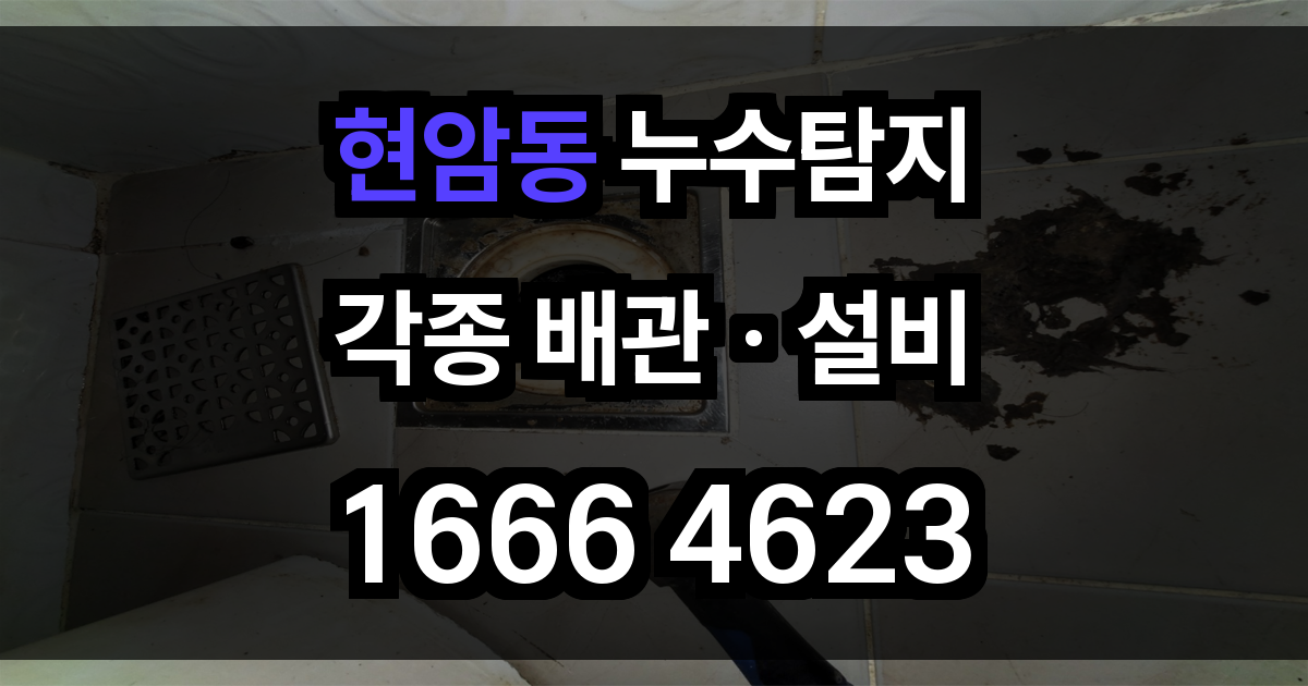 현암동 누수탐지