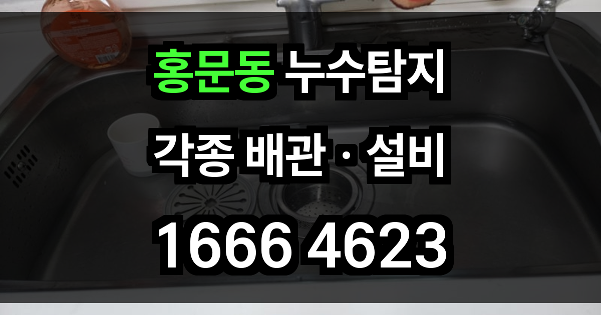 홍문동 누수탐지