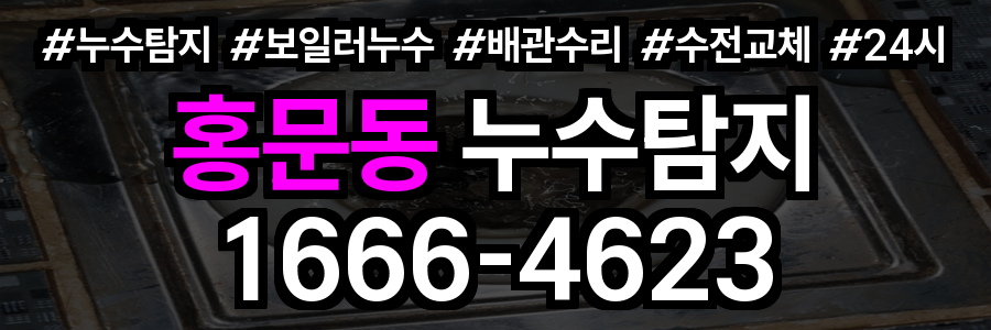 홍문동 누수탐지