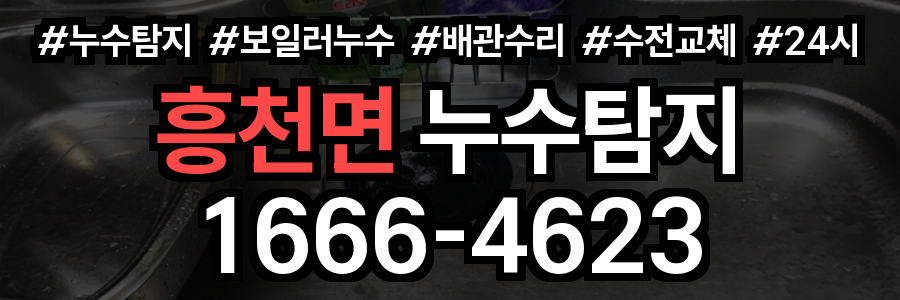 흥천면 누수탐지