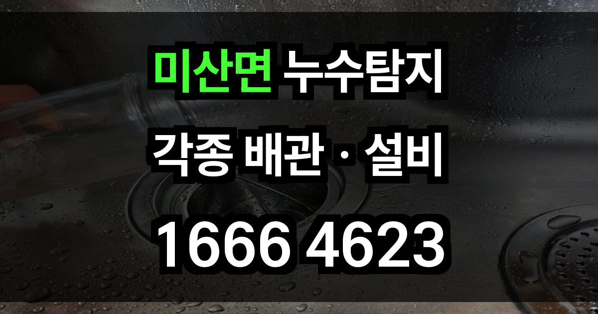 미산면 누수탐지