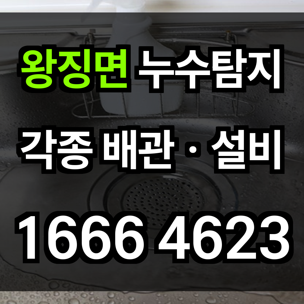 왕징면 누수탐지