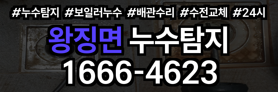 왕징면 누수탐지