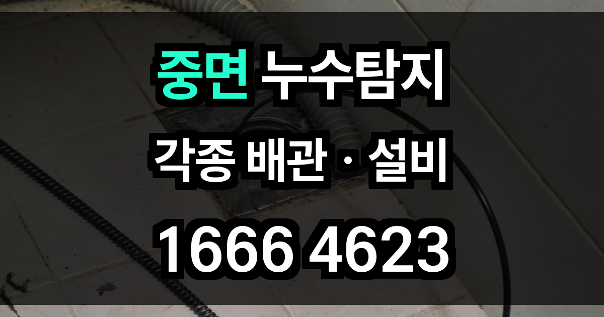 중면 누수탐지