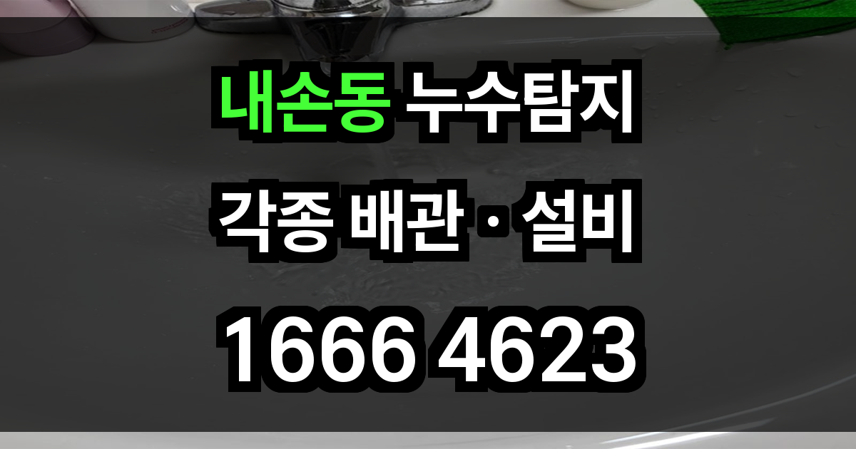 내손동 누수탐지