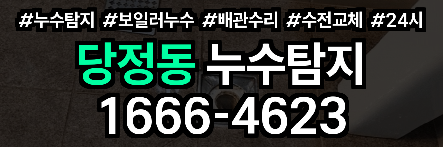 당정동 누수탐지