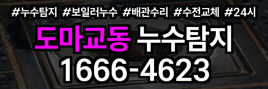 도마교동 누수탐지
