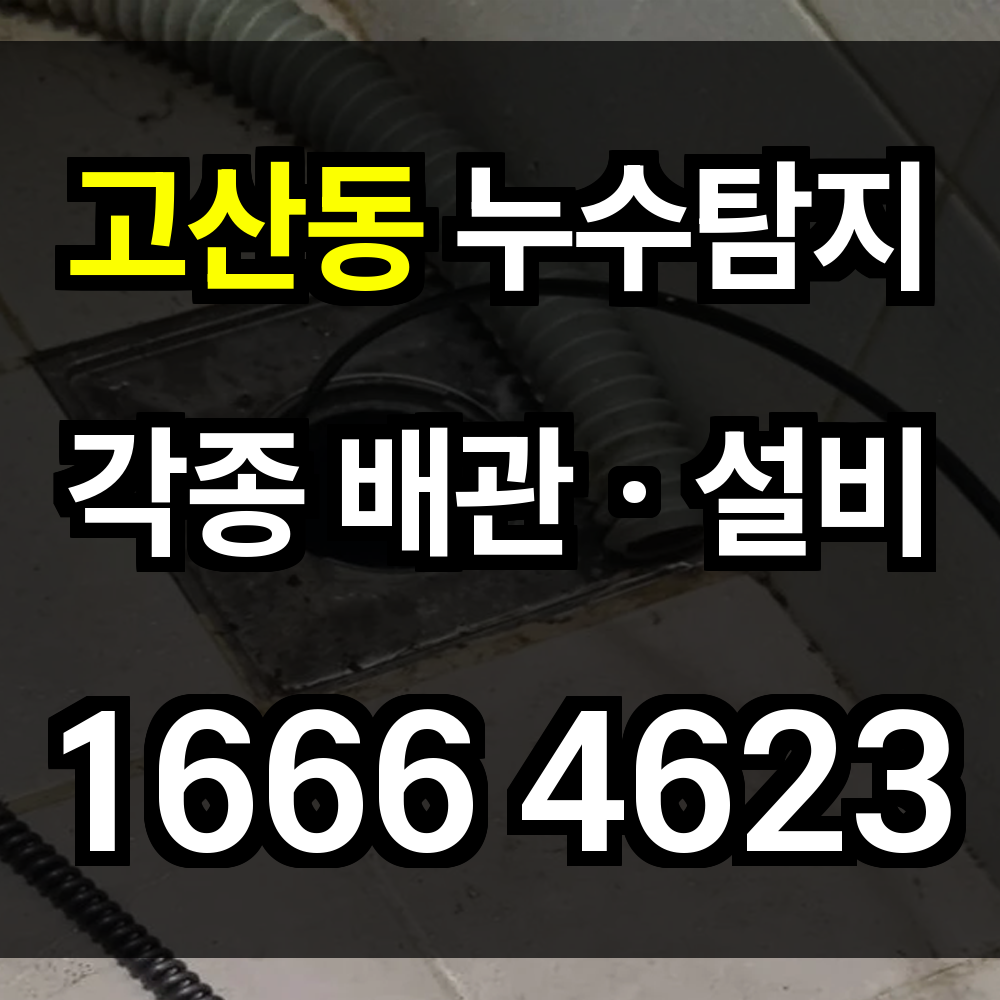 고산동 누수탐지