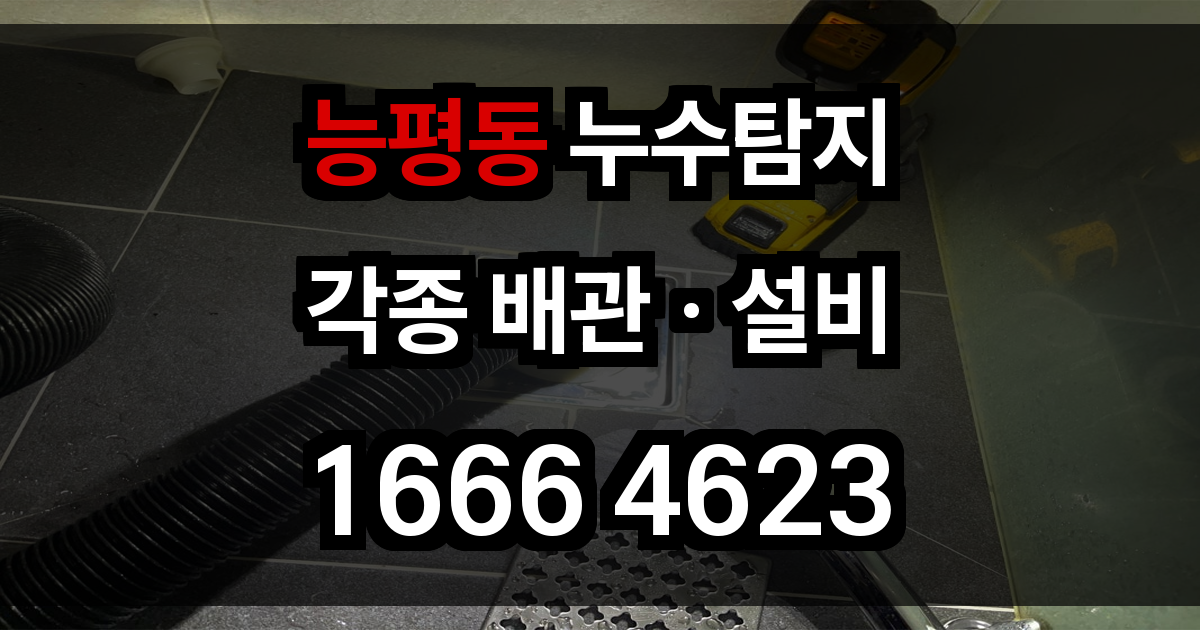 능평동 누수탐지