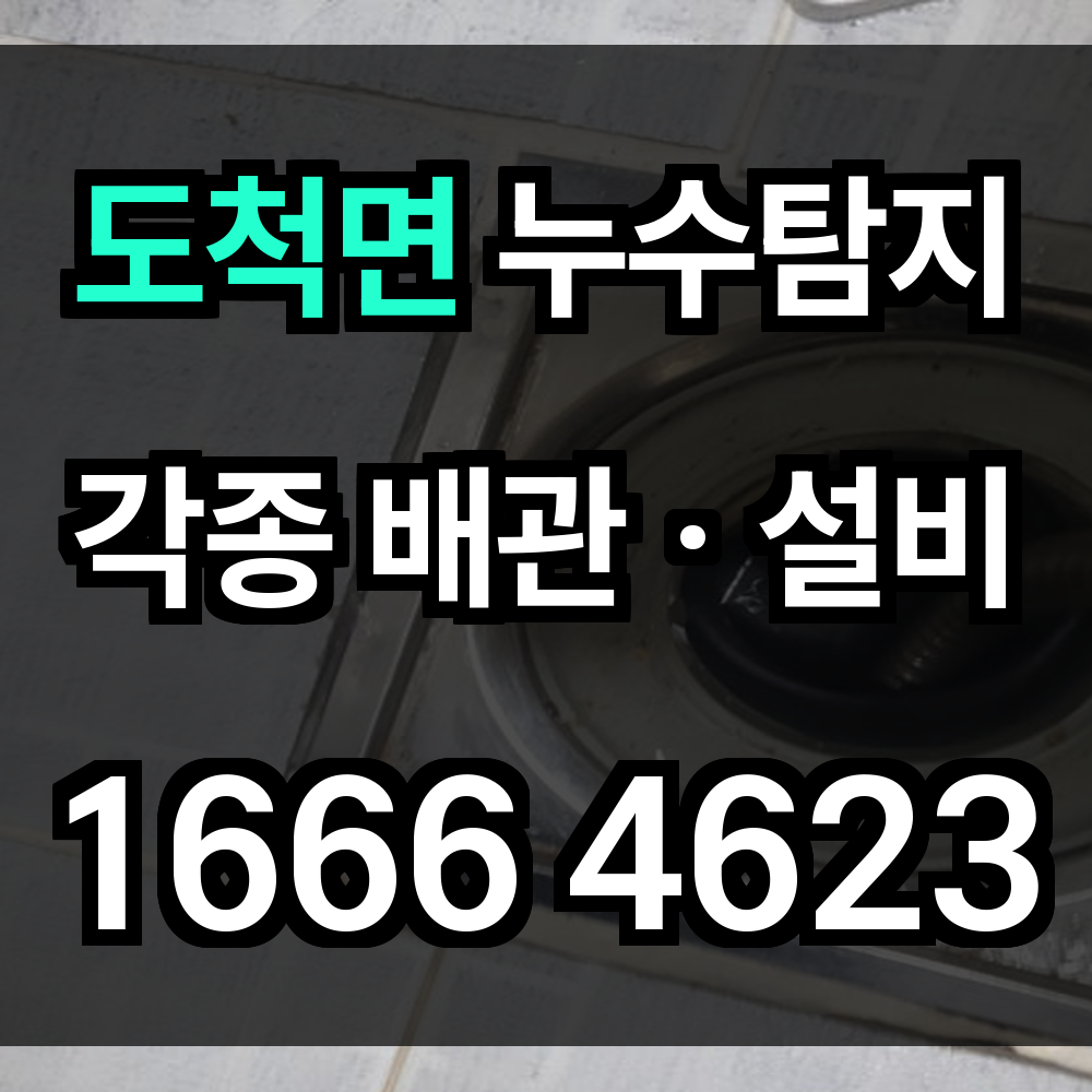 도척면 누수탐지