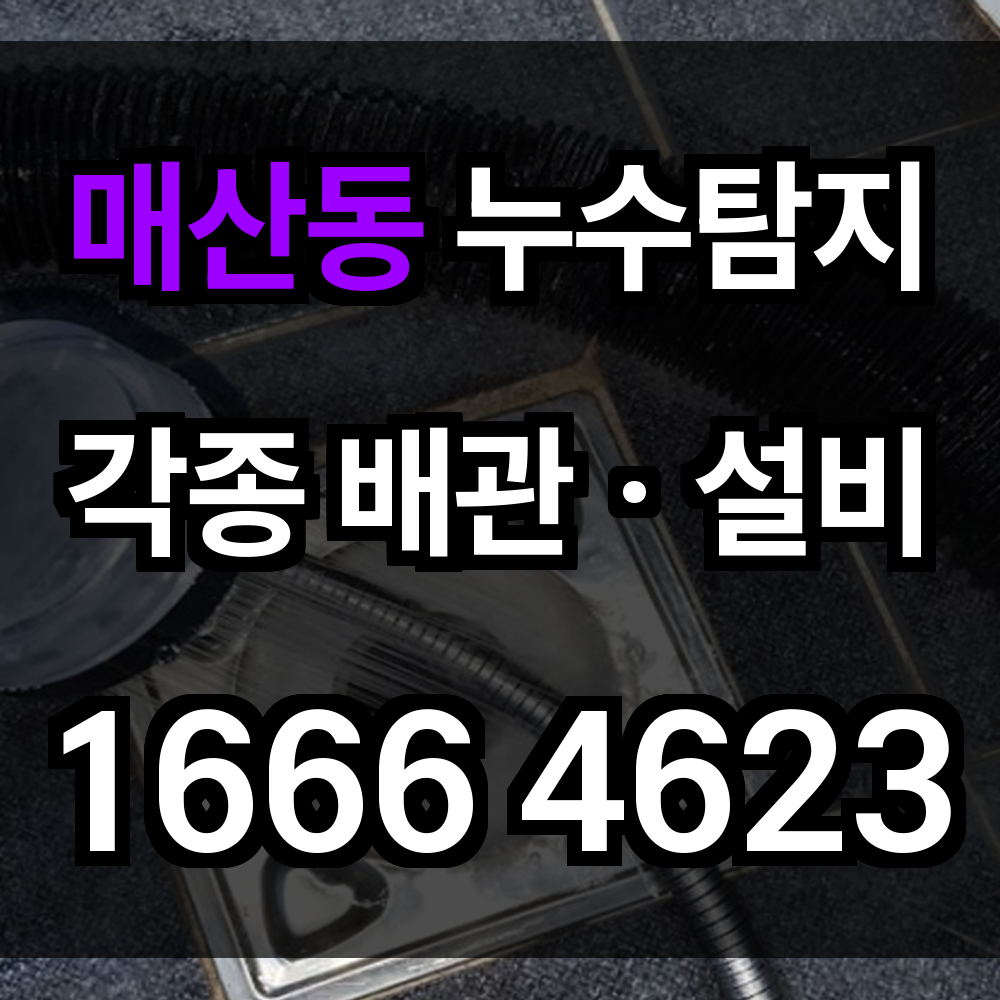 매산동 누수탐지
