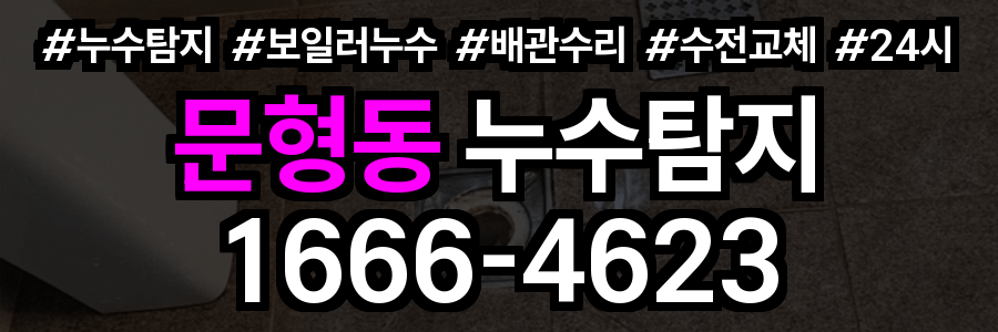 문형동 누수탐지